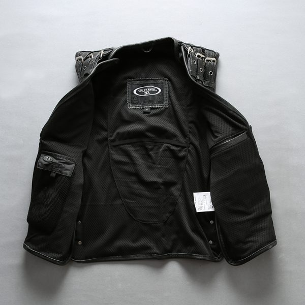 Gilet en cuir pour biker harley davidson